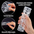 GORGECRAFT 6x6 2Pcs Large Rose Stencils Floral Design Stencil Roses Flower Reusable Plastic Templates Drawing for Wall Painting Drawing Stencil Se...