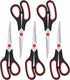 Scissors, Multipurpose office Scissors,8.5 Inch Ultra Sharp Shears, Comfort-Grip Handles Household scissors?Sturdy Sharp Craft Supplies - Pack of ...