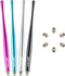 AULEEP Capacitive Stylus Pens for Touch Screen with 4 Pack 6 Nanofiber Tips Compatible for Phones, Tablets, iPads, Kindles (Silver Balck Rose Blue...