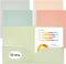 Plastic Folders with Pockets, Pack of 5, Muted Pastel Colors, Heavy Duty 2 Pocket File Folders Letter Size, Pocket Folders for School, Home, and O...