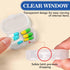 4PCS Pill Case for Purse Small Pill Organizer Portable Travel Daily Pill Containers AM & PM Mini Pill Box Vitamin, Fish Oil, Supplement Holder...