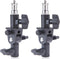 WELLMAKING 2PCS U Shape Tilt Adapter Swivel Mount Umbrella Holder Light Stand with Standard 1/4 to 3/8 inch Metal Male Screw Adapter Spigot Stud f...