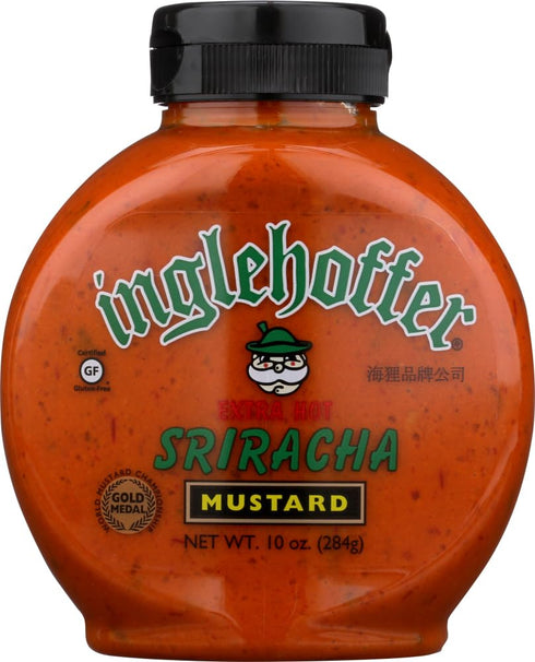 Inglehoffer Extra Hot Sriracha Mustard, 10 oz Squeeze Bottle...
