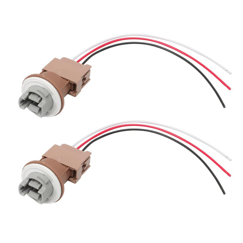 2 Pcs Turn Signal Socket and Pigtail Connector Fit for Fiesta Focus F150 Lincoln Mercury 2003-2019 with Wire Harness Replace 2U5Z13411SA YF1Z13411...