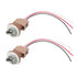 2 Pcs Turn Signal Socket and Pigtail Connector Fit for Fiesta Focus F150 Lincoln Mercury 2003-2019 with Wire Harness Replace 2U5Z13411SA YF1Z13411...
