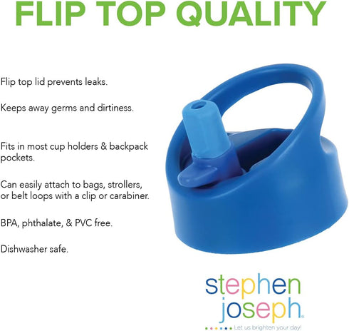 Stephen Joseph Flip Top, Sports Water Bottle...