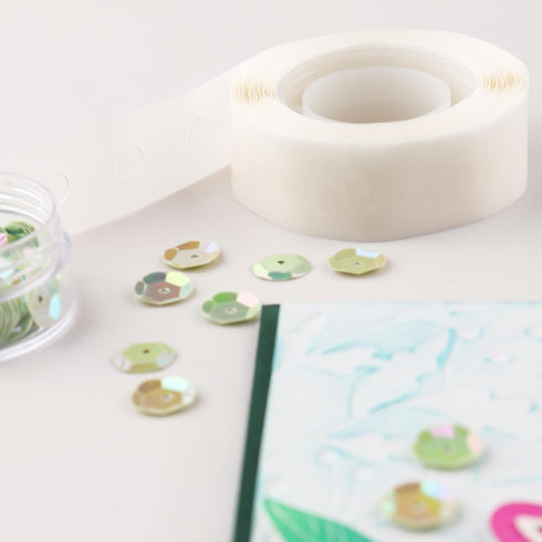 1500PCS Point Dots Balloon Glue Removable Adhesive Point Tape, 5Rolls Double Sided Dots Stickers for Craft Wedding Decoration,Ultra Thin Adhesive ...