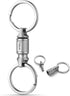 TISUR Titanium Quick Release Keychain, Retractable Key Chain Detachable Keychain Clip?Pull Apart Key Rings for Men Women...