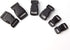 JIAKAI 60 pcs -5/8, 1/2, and 3/8 inch Black Plastic Contoured Side Release Buckles For Paracord Bracelets(20 Each)...