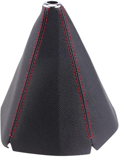 HiSport Shift Boot Cover,car Gear Shift Knob Cover,leather Shift Boot,compatible with Most Manual/Automatic Cars(Redline)....