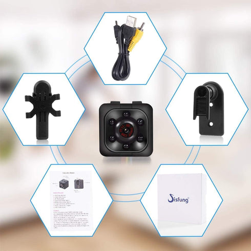 Mini Spy Camera, 1080P HD Mini Spy Camera with Audio and Video Recording, Night Vision, Motion Detective - No Wi-Fi Need...