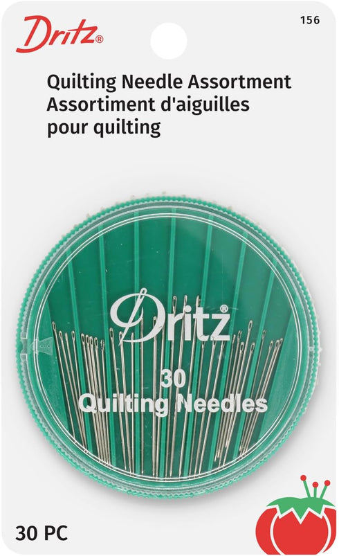 Dritz 156 Hand Needle Compact for Quilting, Assorted Sizes (30-Count)...