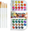 Transon 48 Colors Watercolor Paint Set with 4pcs Paint Brushes for Adults, Students, Beginners and Artists...