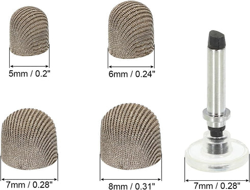 MECCANIXITY 30pcs 5/6/7/8mm Stylus Pen Fiber & Disc Fine Tips Universal Replacement High Precision for Stylus Pen Capacitive Touch Screen Devices...