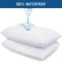 Waterproof Pillow Protector Queen (2-Pack) - Zippered, Hypoallergenic, Dust Mite & Bed Bug Proof, Allergy Pillow Covers...