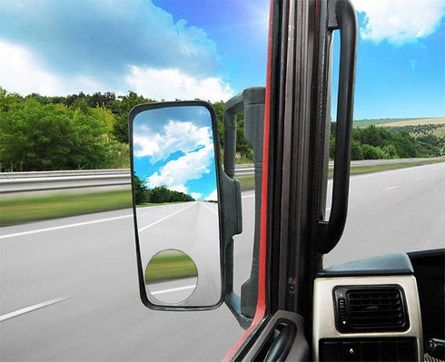 Ampper 4 Pack 3" Blind Spot Mirrors, Aluminum Frame Glass Convex Rear View Blind Spot Mirrors For Pick-up Truck, SUV, Van, Large Vehicle...