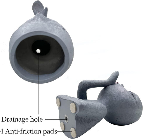Face Planter Pots, Unique Face Flower Pots for Indoor Outdoor Plants, Resin Head Planter Pots with Drainage Hole, Cute Lady Succulent Planter Pots...