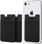Sinjimoru Basic Cell Phone Wallet Stick on, Card Holder for Back of Phone Working as Adhesive Stretchy iPhone Wallet. Sinji Pouch Basic 2 Black 3 ...