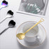 jinyatu Stainless Steel Dessert Spoon Creative Cute Heart Shaped Espresso Spoons Kitchen Accessory for Cake Tea Sugar Ice Cream Fruit 8 pieces (ro...