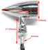 MISS MOLY Chrome Motorcycle LED Turn Signals RED Light Brake Running Tail Light Bullet...