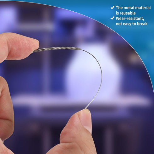 30 Pcs 3D Printer Nozzle Cleaning Kit, 0.4mm 3D Printing Nozzle Needles, Stainless Steel 3D Printer Nozzle Cleaning Needles, 3D Printer Cleaning N...