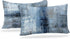 Blue and Grey Abstract Art Artwork Pillow Cover, Gallery Modern Decorative Throw Pillows Cushion Cover for Bedroom Sofa Living Room 12 x 20 Inch S...