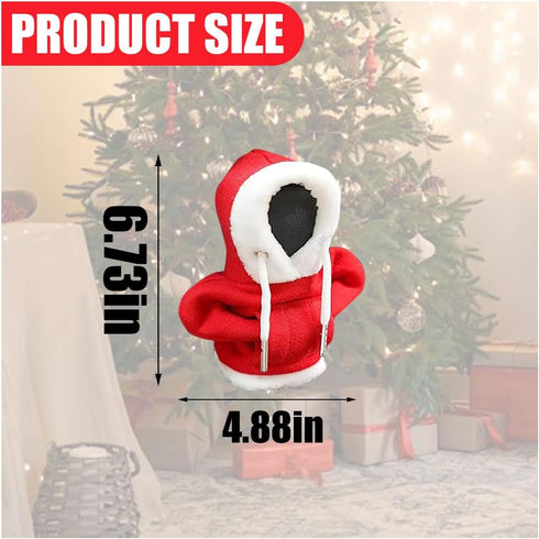 Christmas Car Shift Knob Hoodie Cover, Christmas Style Hoodie Winter Warm Car Shift Cover Shifter Hoodie Protector, Universal Shift Knob Cover Car...
