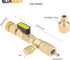 R410A R22 Valve Core Remover Installer Tool with Dual Size SAE 1/4 & 5/16 Port & Brass Adapter, Valve Core Removal Tool for R410 R32 R22 R12 R407 ...