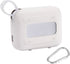 for JBL Go 4 Waterproof Bluetooth Speaker Silicone Cover Case, Portable Silicone Travel Case with Carabiner, Protective Skin Case (Grey Case) - co...