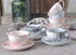FUYU Gold Edge Marble Ceramic Espresso Coffee Cup and Saucer Set Tea Cup...