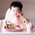 Ginbear Silicone Baby Spoon and Fork Set Self-feeding, Baby Flatware Sets, Toddler Feeding Utensils for Child 6 Months+ (Hazy Green/Almond)...