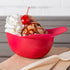 Oasis Supply, 8 oz. Mini Baseball Helmet Ice Cream/Snack Bowl - 12 count - Red - With 12 Mini Spoons...