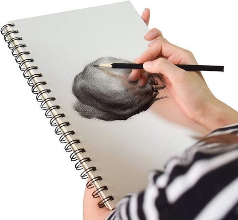 KXF Spiral Sketchbook Pad A4 Sketch Book Blank 80 Pages Artist Sketch Pad with Hardback Cover 170gsm Sketch Paper A4 Art Drawing Book...