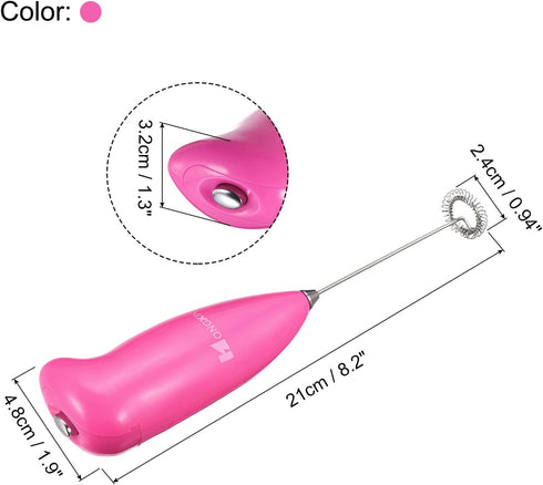 MECCANIXITY Mini Electric Tumbler Stirrer, Handheld Mixer Battery Operated Stirring Pink for DIY Glitter Tumbler Cup...