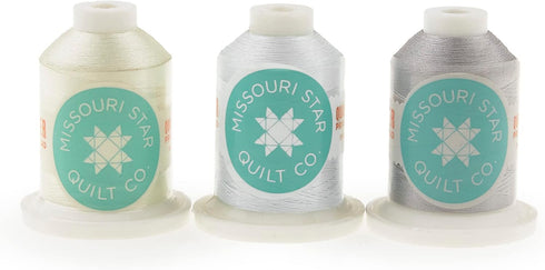 Missouri Star Polyester Thread Assortment - All Purpose Poly Thread for Sewing Supplies, Quilting, Embroidery - Multi Thread 40wt Pack, 1100 yds p...
