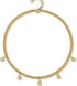 espere Bezel-Set CZ Necklace in Gold | Round Zirconia Solitaire Necklace Flat Curb Chain 18''...