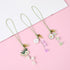 3pcs Cherry Blossom Daisy Flower Phone Charm, Mobile Phone Decorative Pendant Handmade Bracelet Keychain Cute Anti-lost Phone Chain Strap for Wome...