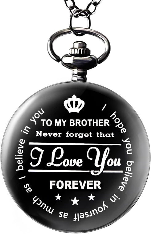 Gifts for Brother,Best Brother Gifts?Pocket Watch for Brother, Christmas Gifts for Brother,Birthday Gifts from Sister, Unique Gifts for Brother...
