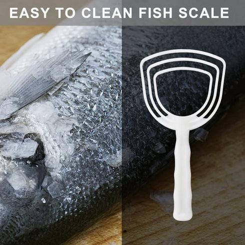 BOLEX Professional Bone Dust Scraper, Square Meat Scraper,White Poly Scraper Bone Dust Remover, Fish Scales Scraper for Kitchen Catering Kitchenwa...