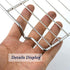Grilling Rack Heavy Duty Wire Grate Oven Roasting Rack 5.3 x 8.7 inch Rectangle Baking Cooling Steaming with 4 Legs Stainless Steel Rack (5.3"X8.7...