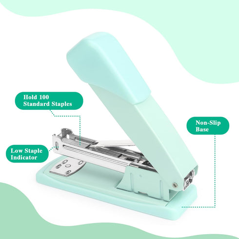 Stapler, Office Stapler, Desktop Stapler, Stapler for Desk(Green)...