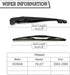 Rear Wiper Arm Blade Nut Set Replacement for Honda Pilot 2003-2008,if applicable, Back Wiper Accessories Assembly For Windshield Window,OE: 76740-...