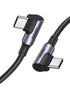 UGREEN 100W USB C to USB C Cable, 90 Degree Type C Cable for iPhone 15/15 Plus/15 Pro/15 Pro Max, MacBook Pro 2022, iPad Pro 2022, Samsung Galaxy ...