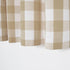 Buffalo Check Curtains 54 inches Long Basement Beige and White Gingham Plaid Kitchen Window Curtain Panels Living Room Checker Drapes Bedroom Grom...