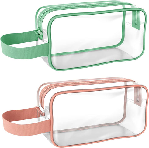 Axe Sickle 2 Pack Clear Cosmetics Bag Waterproof Plastic Organizer Bag with Zipper Portable Clear Makeup Cosmetic Bag for Travel Bathroom Toiletry...