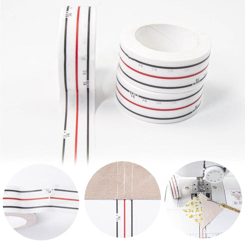 1/4"" Seam Diagonal Seam Tapes 10Yard Each Roll Sewing Basting Tape for Stitching Straight Diagonal Seam Instruction Tool, 4.5x1.8cm...