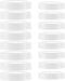 16Pcs Plastic 8 Regular Mouth Lids and 8 Wide Mouth Plastic Storage Caps for Mason Jars, White...