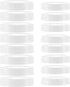 16Pcs Plastic 8 Regular Mouth Lids and 8 Wide Mouth Plastic Storage Caps for Mason Jars, White...