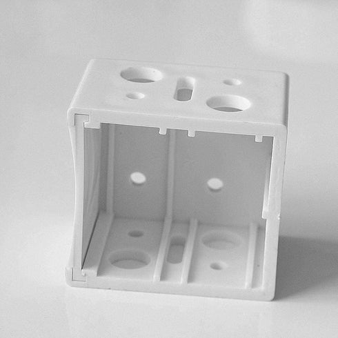 Cutelec 4pcs Plastic Brackets 1" Blinds headrail Holders White Color for 1" Vinyl or Plastic Mini Blinds with a Square 1" x 1" headrail...
