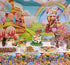 Sweet Candy Lollipop Plastic Tablecloth for Candyland Themed Birthday Party Baby Shower Decoration,Rectangle Disposable Table Cover - 52 x 90 inch...